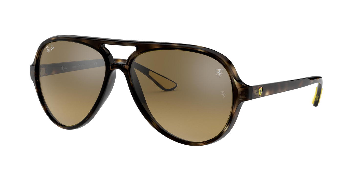 Ray-Ban RB4125M Pilot Sunglasses F6093K-Havana 57-140-14 - Color Map Tortoise