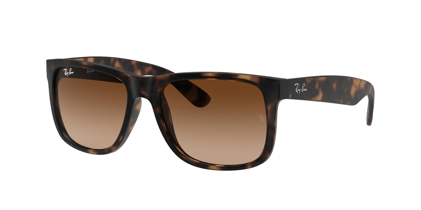 Ray-Ban JUSTIN RB4165 Square Sunglasses 710/13-Havana 54-145-16 - Color Map Tortoise