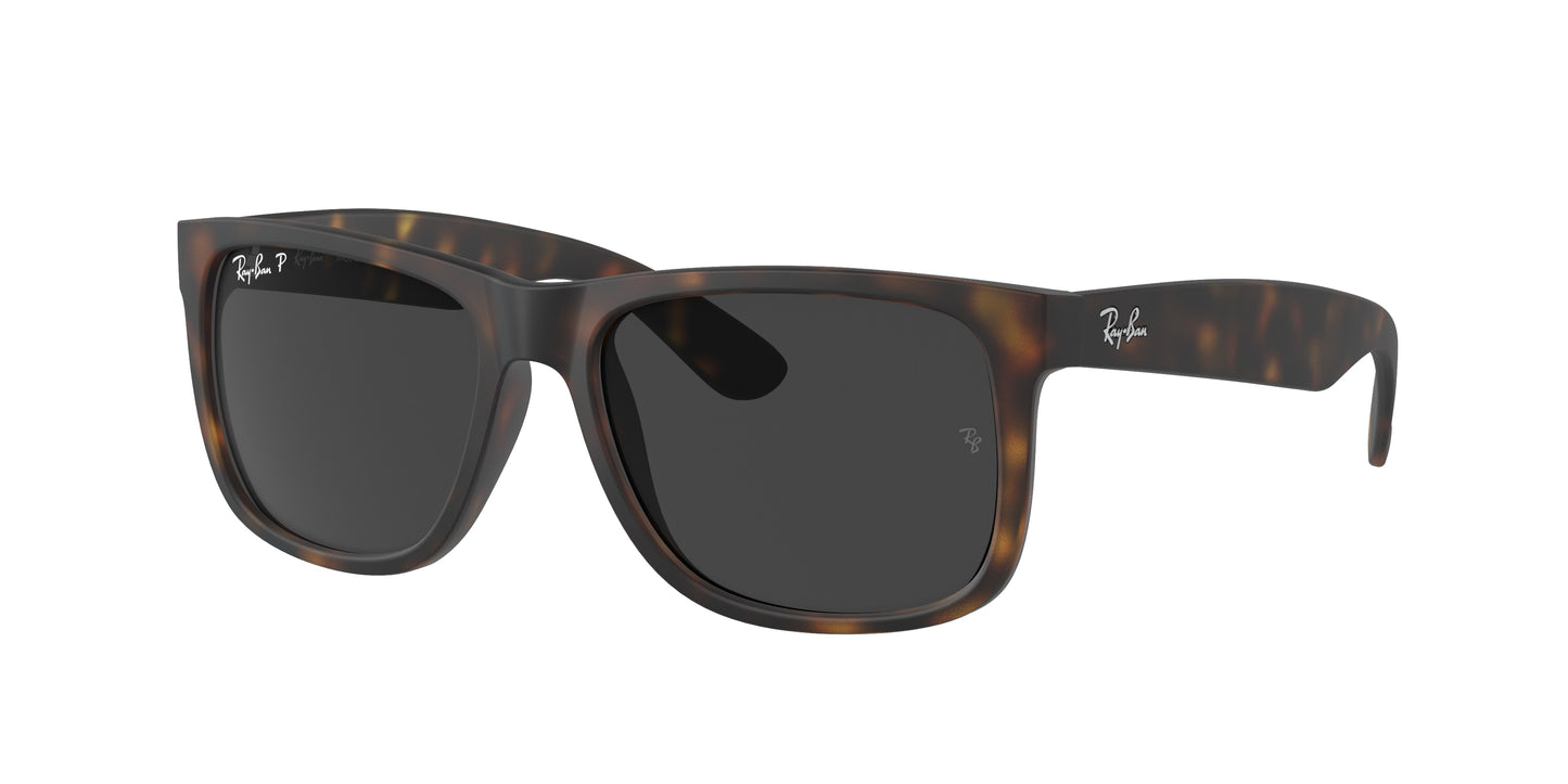 Ray-Ban JUSTIN RB4165 Square Sunglasses 865/87-Havana 54-145-16 - Color Map Tortoise