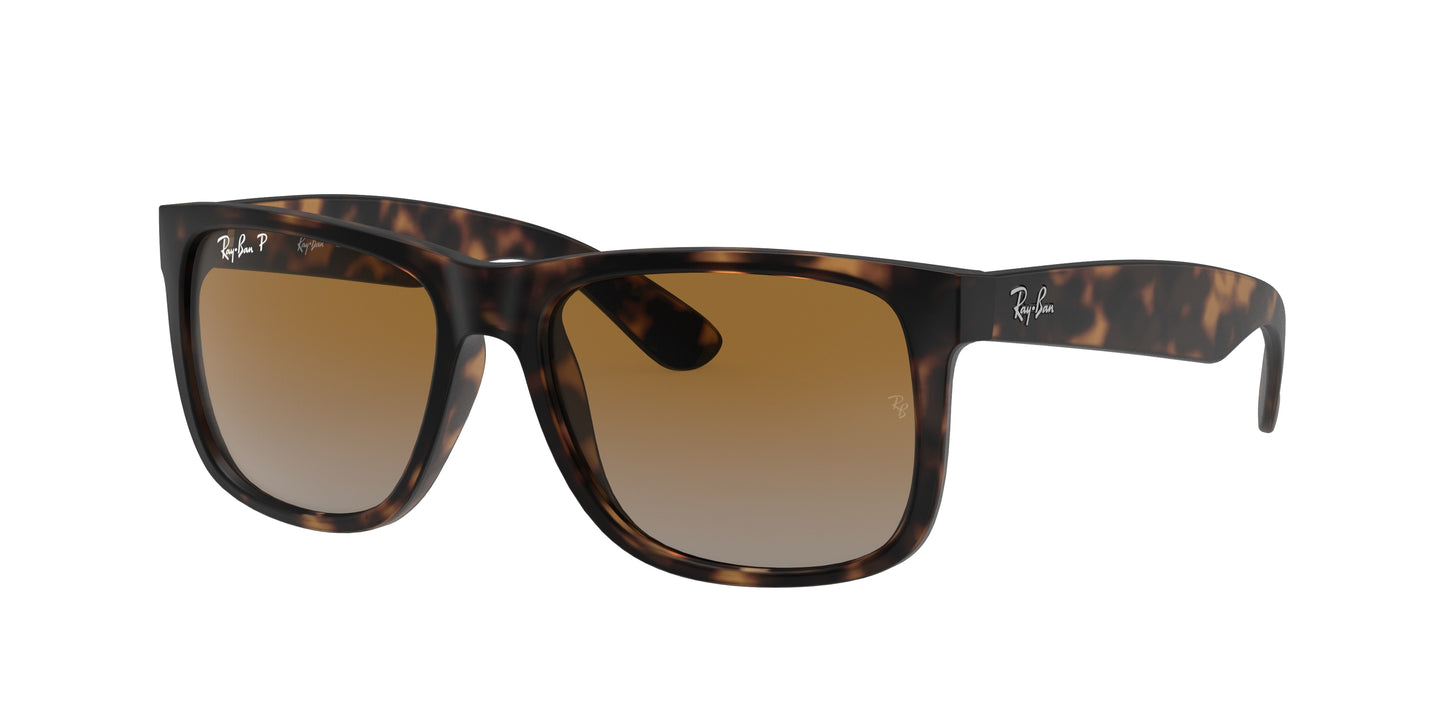 Ray-Ban JUSTIN RB4165 Square Sunglasses 865/T5-Havana 54-145-16 - Color Map Tortoise