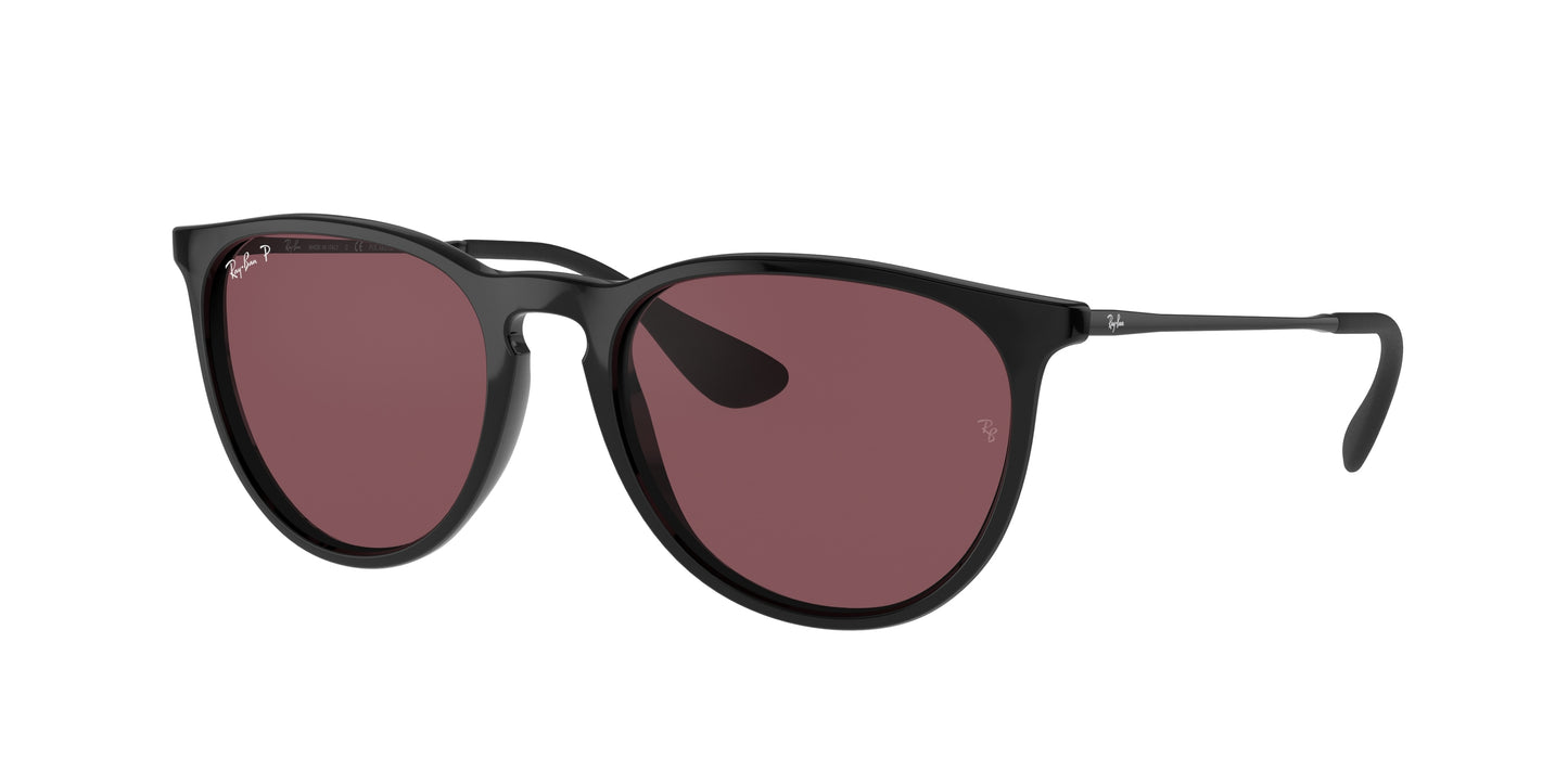 Ray-Ban ERIKA RB4171 Phantos Sunglasses 601/5Q-Black 54-145-18 - Color Map Black
