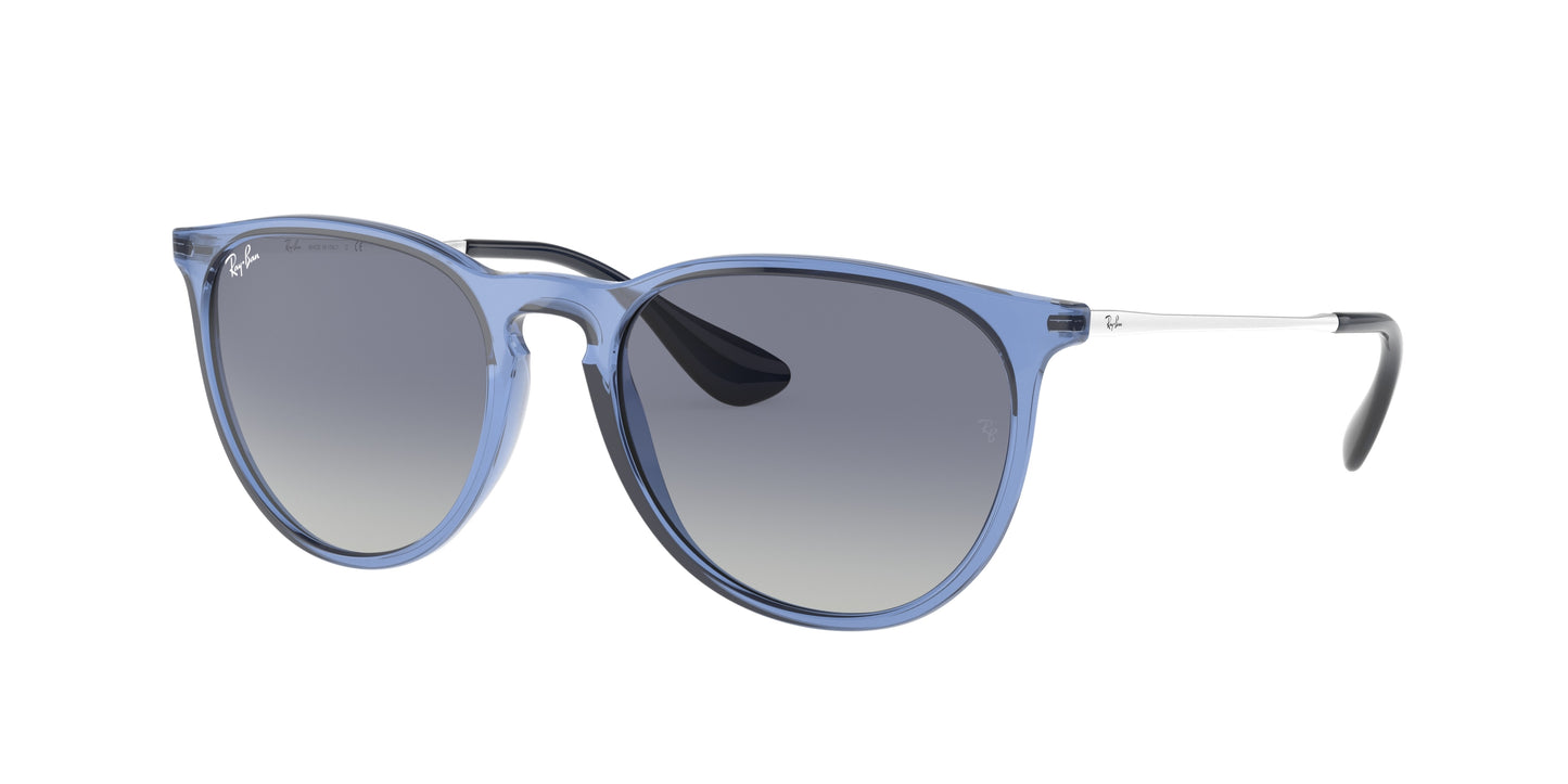 Ray-Ban ERIKA RB4171 Phantos Sunglasses 65154L-Transparent Blue 54-145-18 - Color Map Blue
