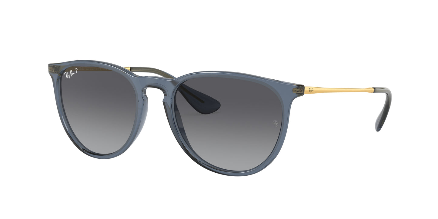 Ray-Ban ERIKA RB4171 Phantos Sunglasses 6592T3-Transparent Blue 54-145-18 - Color Map Blue
