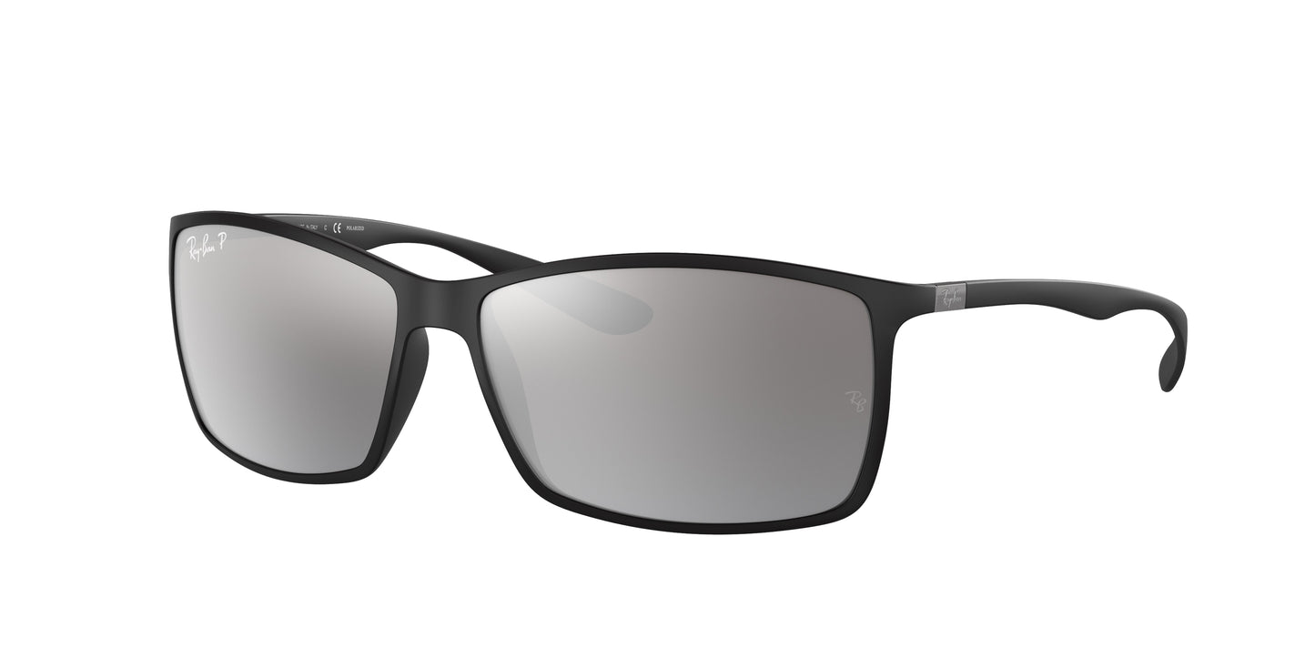 Ray-Ban LITEFORCE RB4179 Square Sunglasses 601S82-Black 61-140-13 - Color Map Black