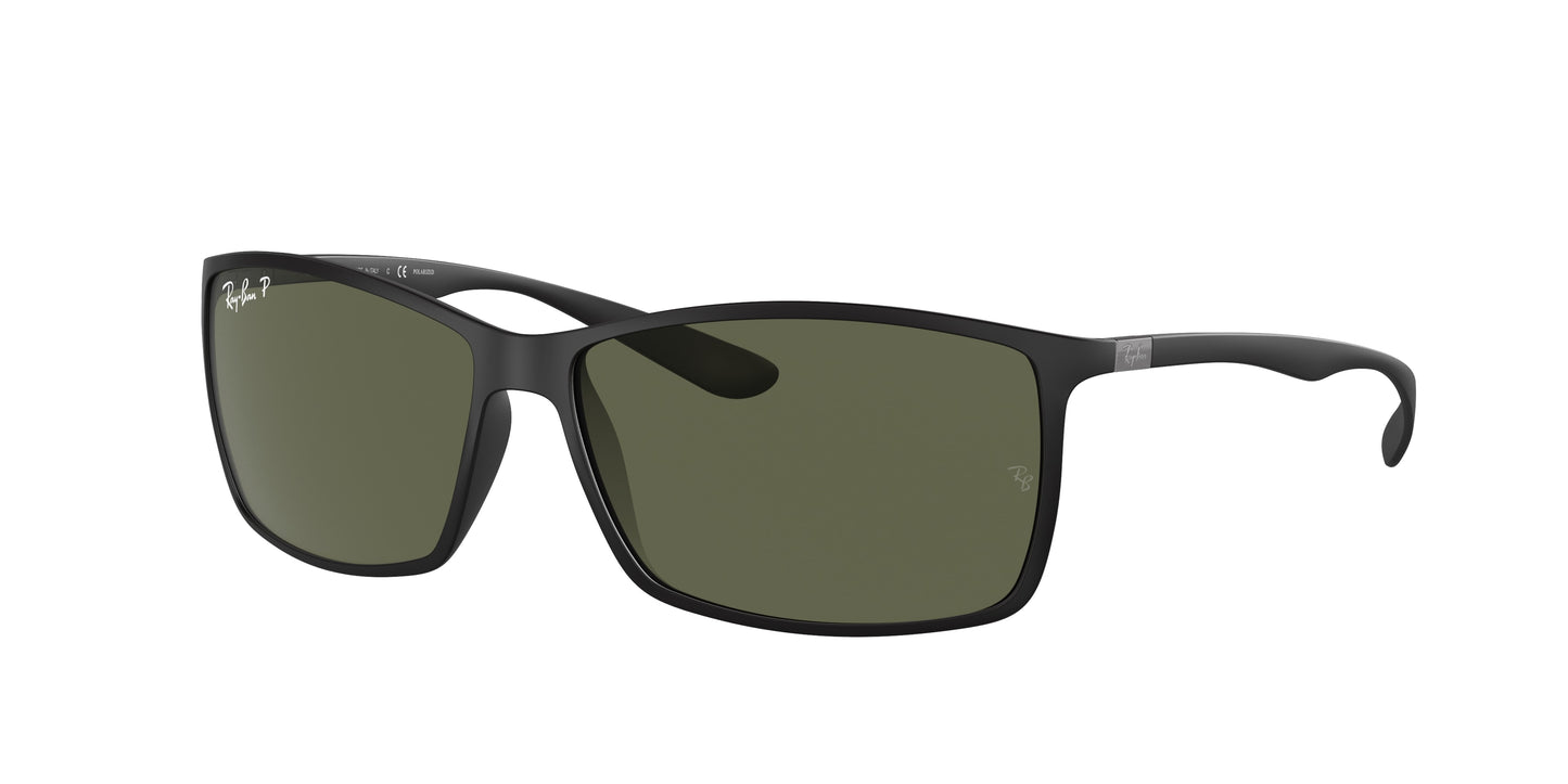 Ray-Ban LITEFORCE RB4179 Square Sunglasses 601S9A-Black 61-140-13 - Color Map Black