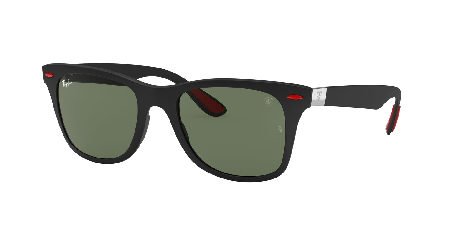 Ray-Ban FERRARI RB4195MF Square Sunglasses F60271-Black 52-150-20 - Color Map Black