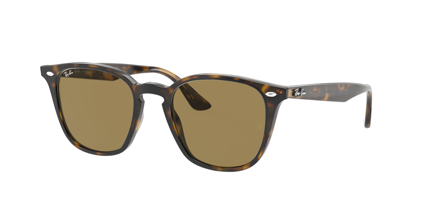 Ray-Ban RB4258F Square Sunglasses 710/73-Light Havana 52-150-20 - Color Map Tortoise