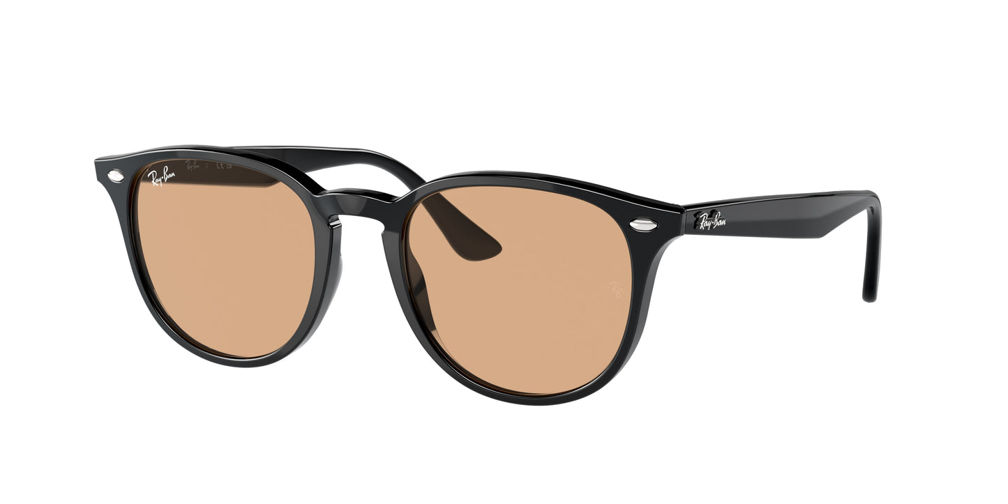 Ray-Ban RB4259F Phantos Sunglasses 601/93-Black 53-150-20 - Color Map Black
