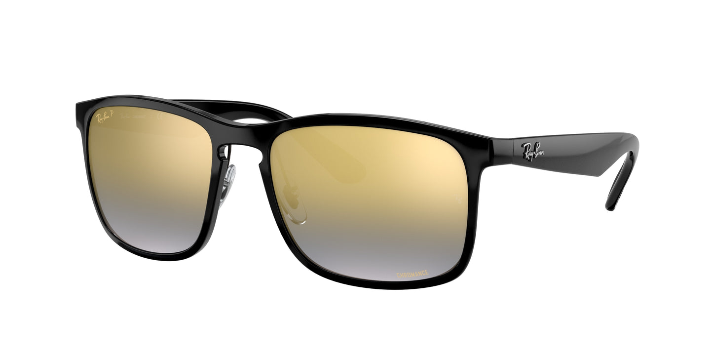 Ray-Ban RB4264 Square Sunglasses 601/J0-Black 58-145-18 - Color Map Black