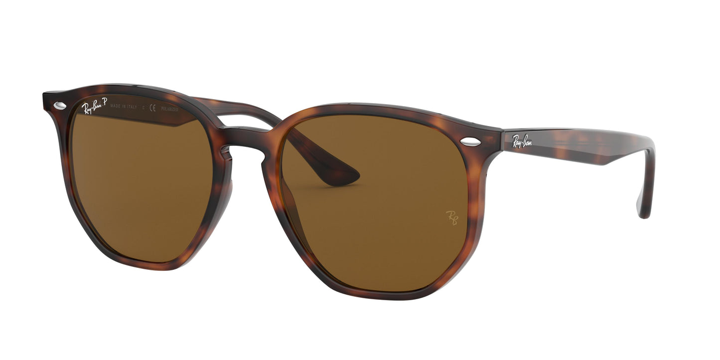 Ray-Ban RB4306F Irregular Sunglasses 710/83-Light Havana 54-150-19 - Color Map Tortoise