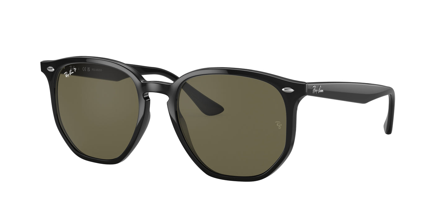 Ray-Ban RB4306 Irregular Sunglasses 601/9A-Black 54-145-19 - Color Map Black