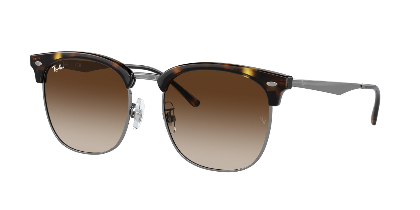 Ray-Ban RB4418D Square Sunglasses 710/13-Havana On Gunmetal 56-145-19 - Color Map Tortoise