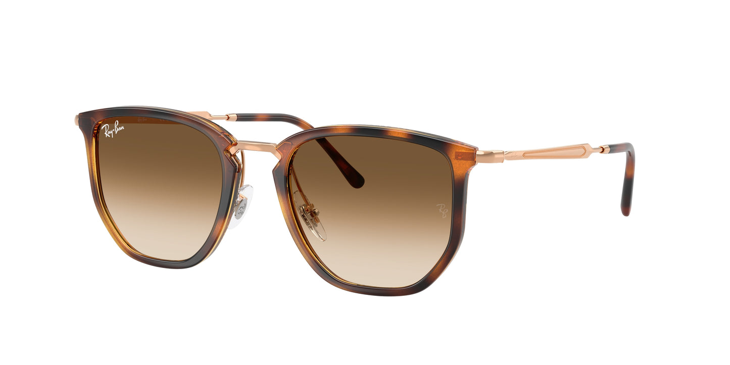 Ray-Ban RB4451 Irregular Sunglasses 680451-Transparent Orange 53-145-20 - Color Map Orange