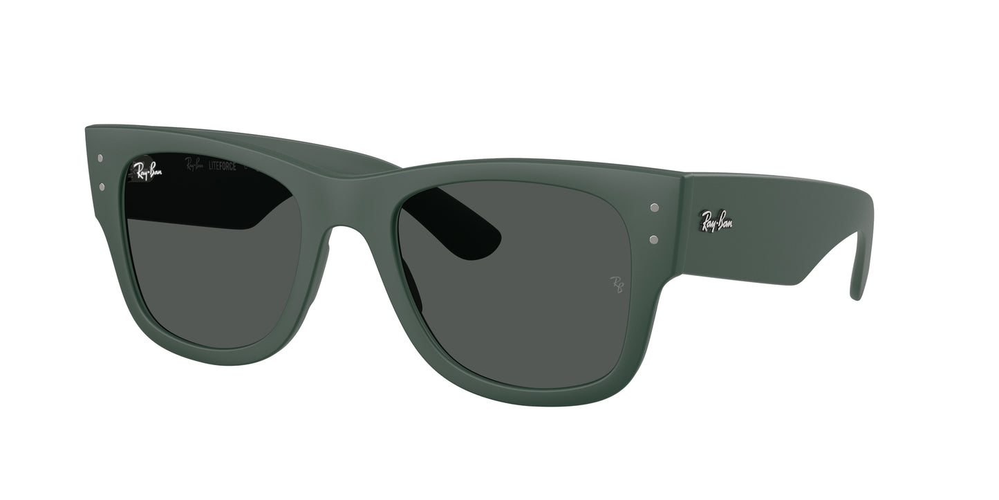Ray-Ban RB4840S Square Sunglasses 665787-Sand Green 52-145-21 - Color Map Green
