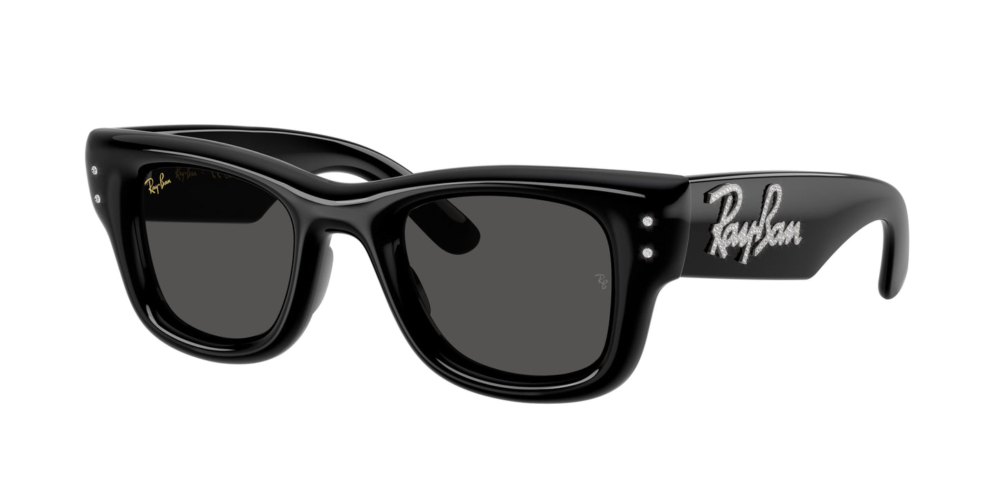 Ray-Ban WAYFARER PUFFER RB4940B Square Sunglasses 686487- 47-145-23 - Color Map Black