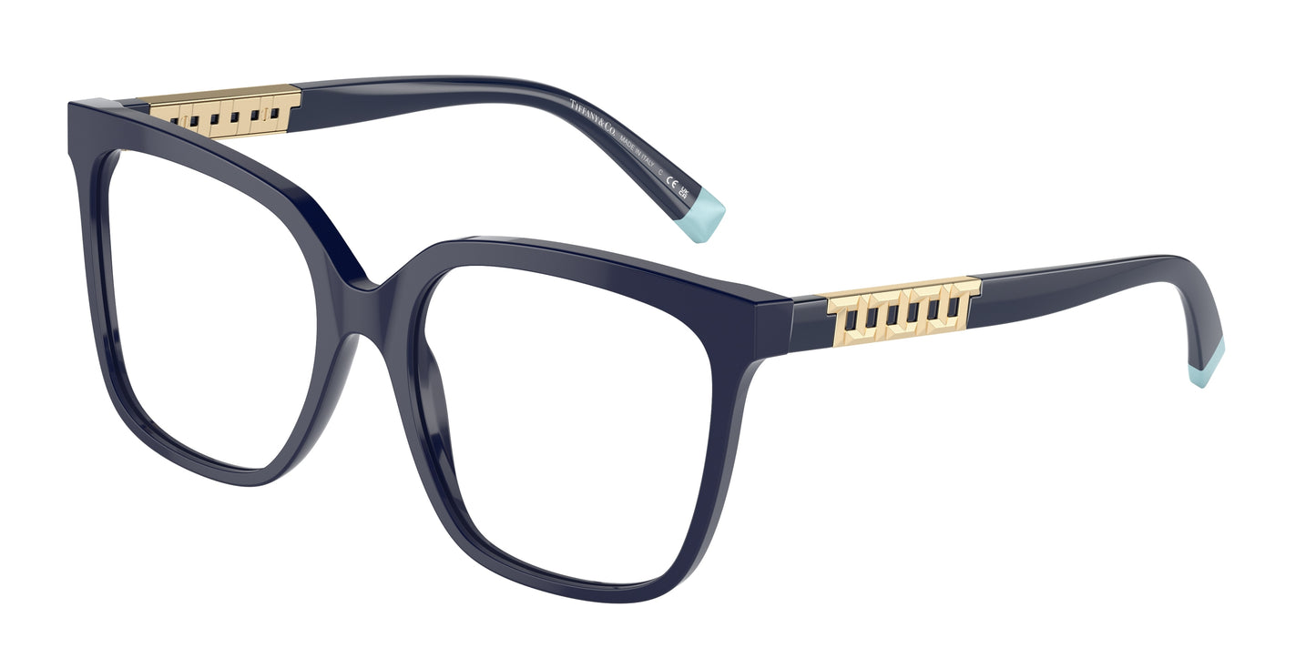 Tiffany TF2227 Square Eyeglasses 8396-Spectrum Blue 52-140-17 - Color Map Blue
