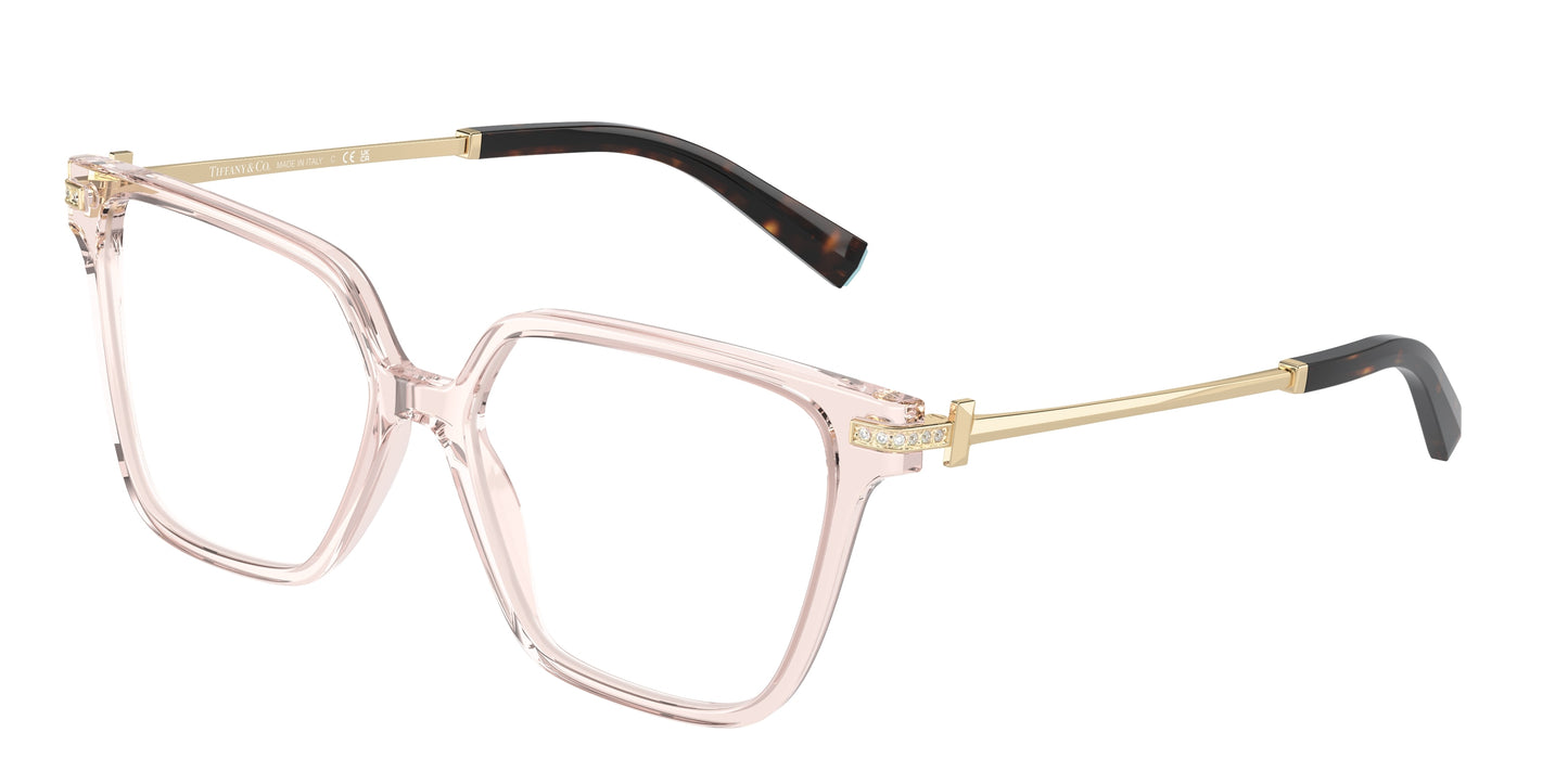 Tiffany TF2234B Square Eyeglasses 8278-Crystal Nude 54-140-15 - Color Map Transparent