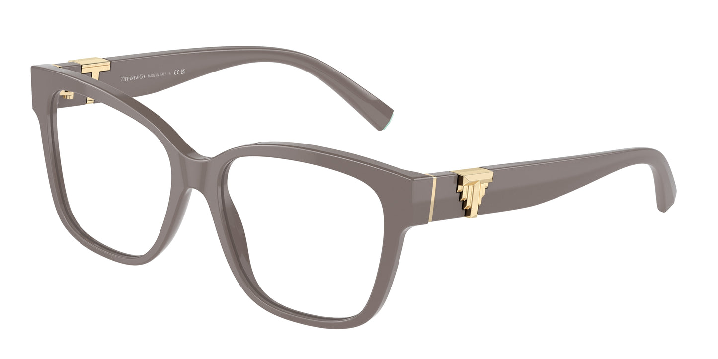 Tiffany TF2246 Square Eyeglasses 8401-Chocolate Truffle 54-140-16 - Color Map Brown