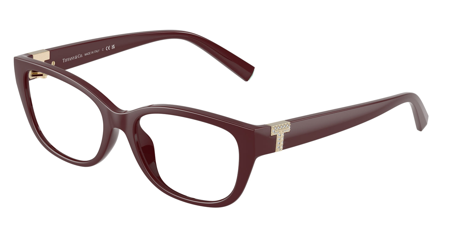 Tiffany TF2254BU Pillow Eyeglasses  8389-Burgundy 54-140-17 - Color Map Violet