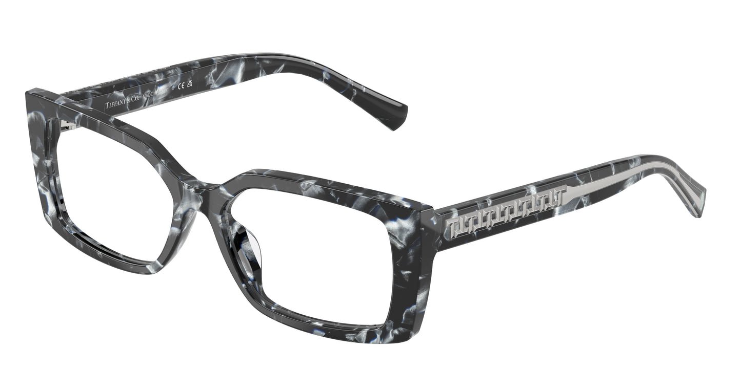Tiffany TF2269U Rectangle Eyeglasses  8428-Havana Madreperla 54-140-16 - Color Map Tortoise