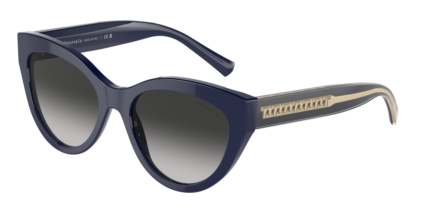 Tiffany TF4220 Cat Eye Sunglasses 83963C-Solid Dark Blue 54-140-18 - Color Map Blue