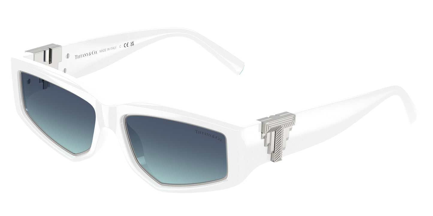 Tiffany TF4234U Irregular Sunglasses 83929S-Bright White 55-135-16 - Color Map White