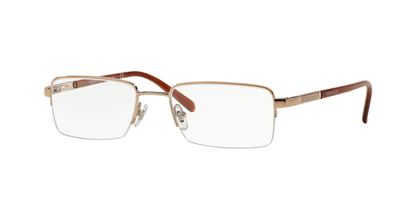 Versace VE1066 Square Eyeglasses 1053-Bronze 50-135-18 - Color Map Brown