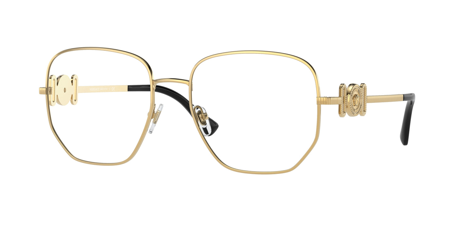 Versace VE1283 Irregular Eyeglasses 1002-Gold 54-145-18 - Color Map Gold