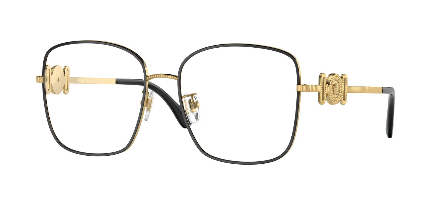 Versace VE1286D Square Eyeglasses 1443-Gold 56-145-17 - Color Map Gold