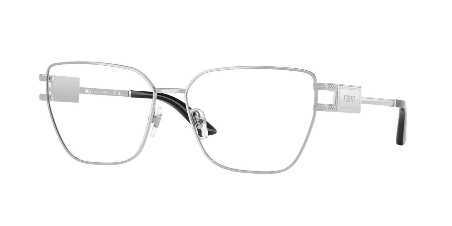 Versace VE1301 Pillow Eyeglasses 1000-Silver 57-140-15 - Color Map Silver