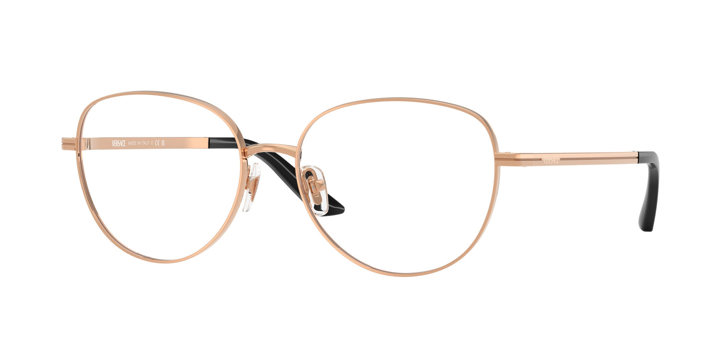 Versace VE1312 Phantos Eyeglasses 1412-Rose Gold 55-145-16 - Color Map Gold