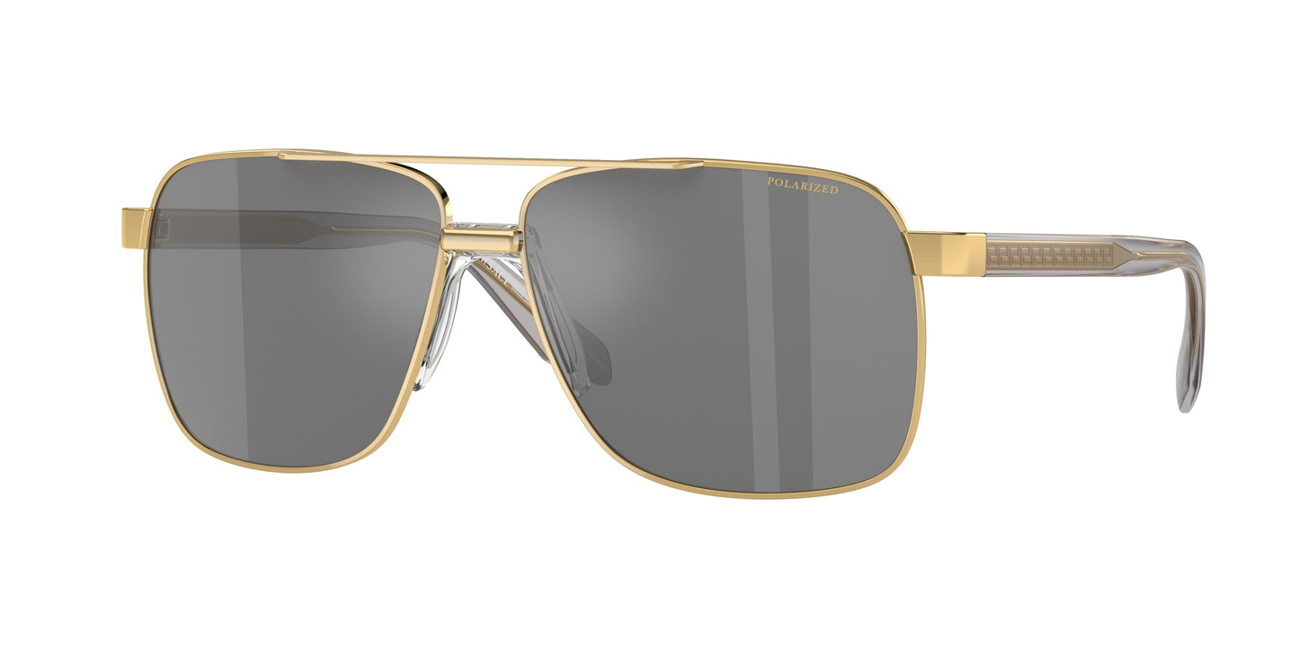 Versace VE2174 Square Sunglasses 1002Z3-Gold 59-145-13 - Color Map Gold