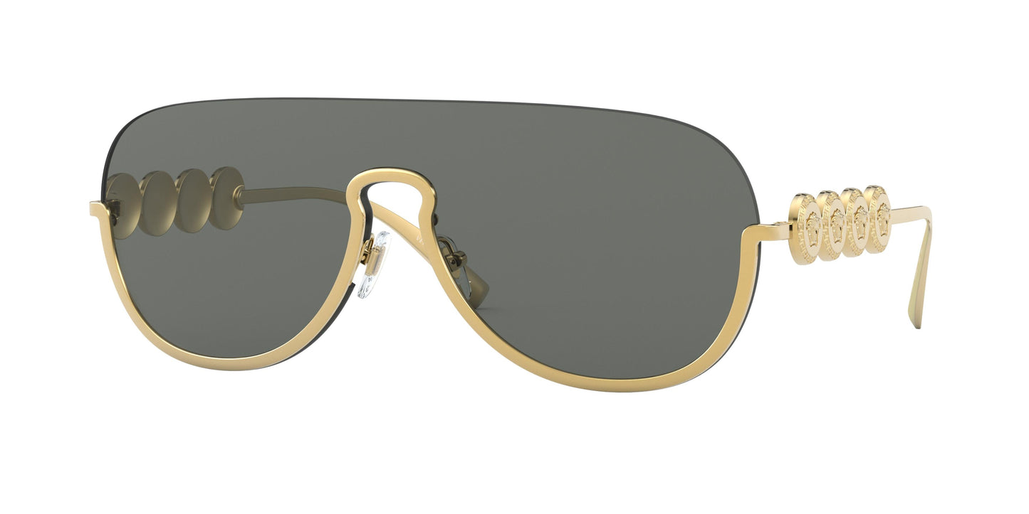 Versace VE2215 Pilot Sunglasses 100287-Gold 39-135-139 - Color Map Gold