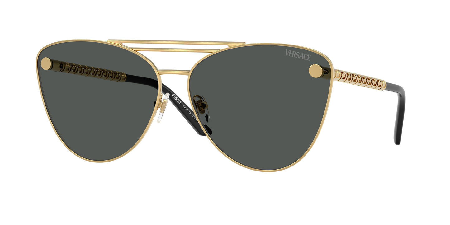 Versace VE2267 Cat Eye Sunglasses 100287-Gold 64-140-14 - Color Map Gold