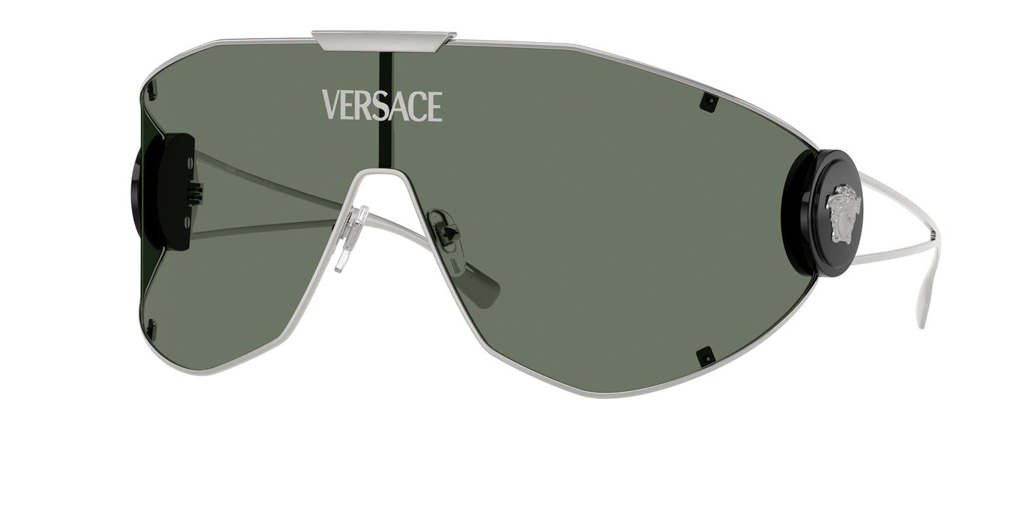 Versace VE2268 Irregular Sunglasses 10003H-Silver 42-115-142 - Color Map Silver