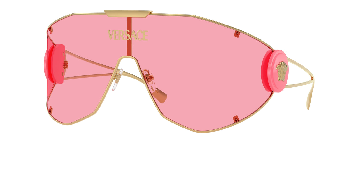 Versace VE2268 Irregular Sunglasses 100284-Gold 42-115-142 - Color Map Gold