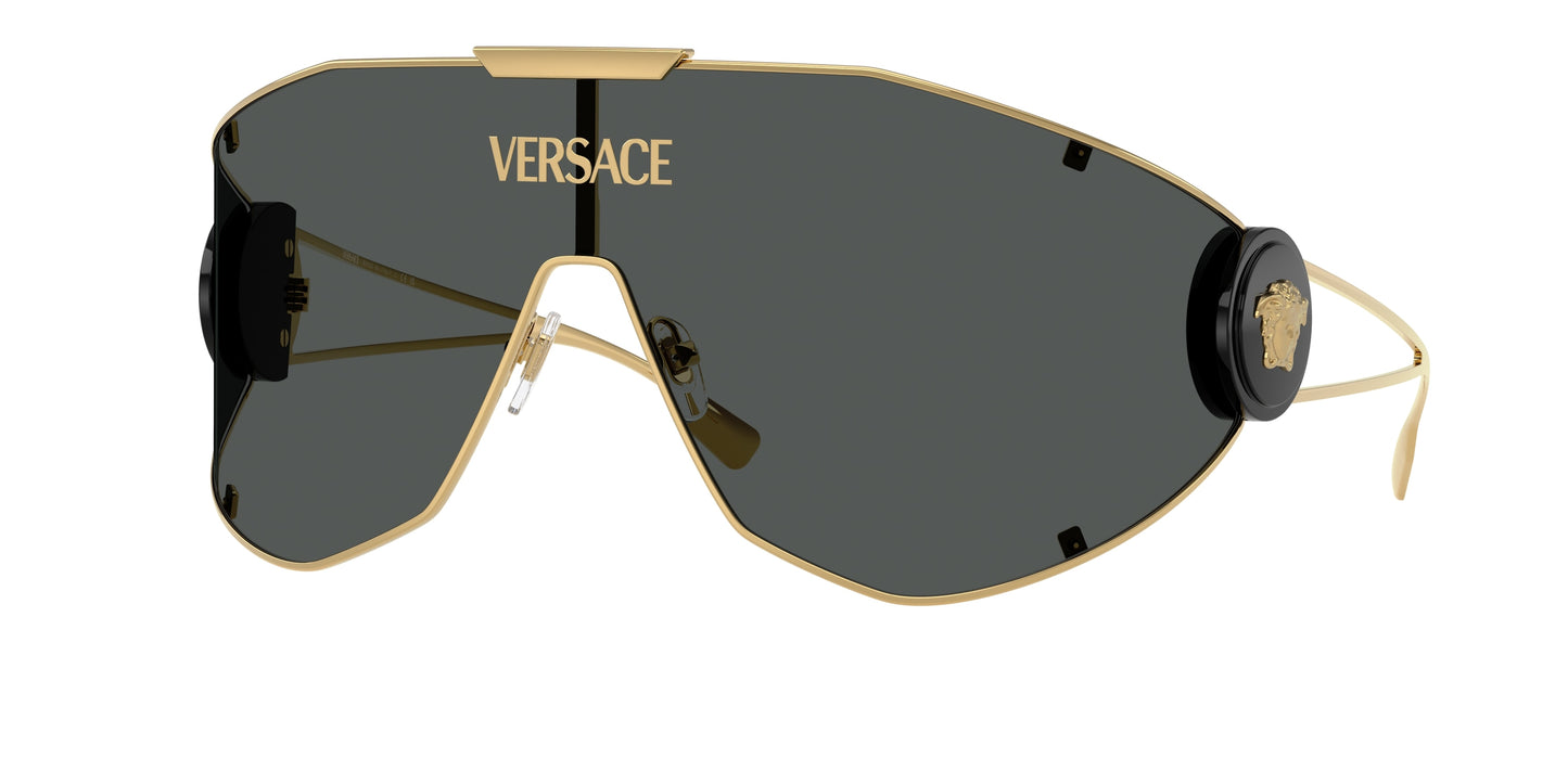 Versace VE2268 Irregular Sunglasses 100287-Gold 42-115-142 - Color Map Gold