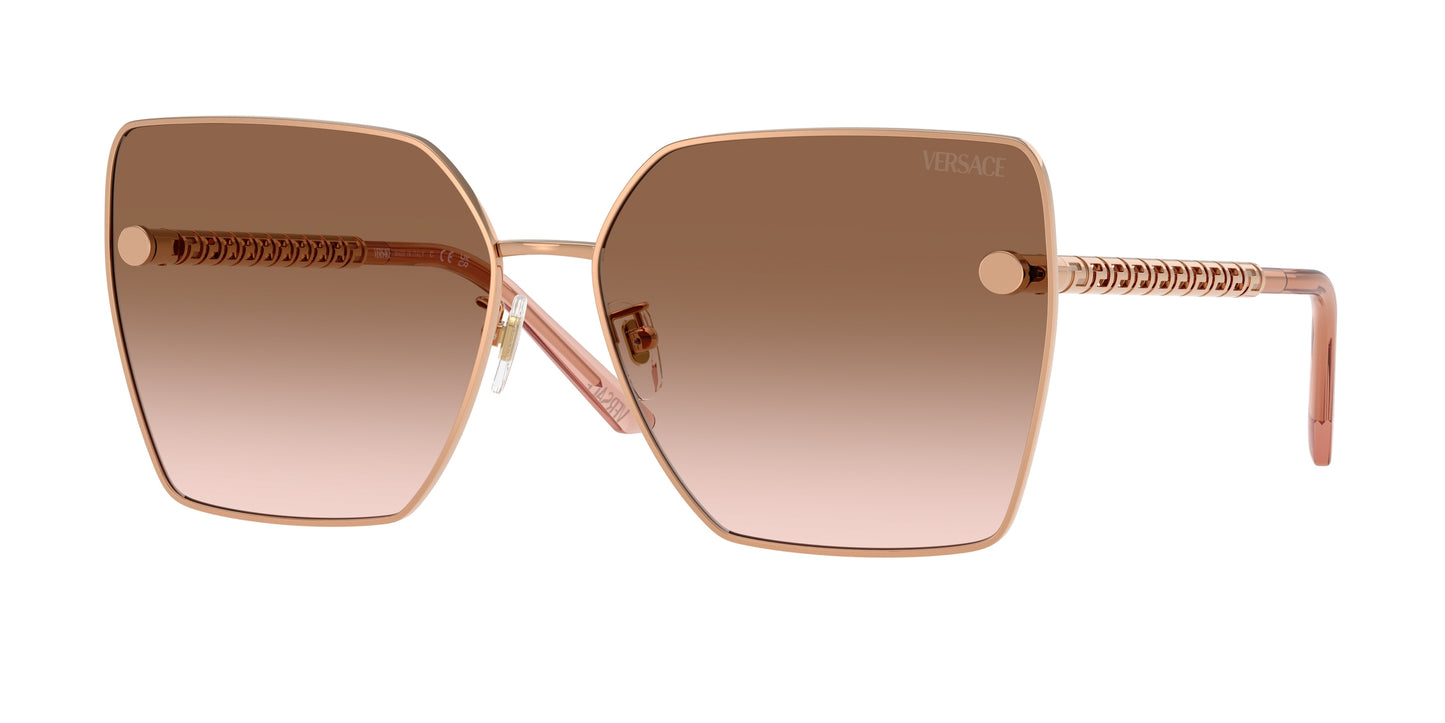 Versace VE2270D Square Sunglasses 141213-Rose Gold 63-145-15 - Color Map Gold