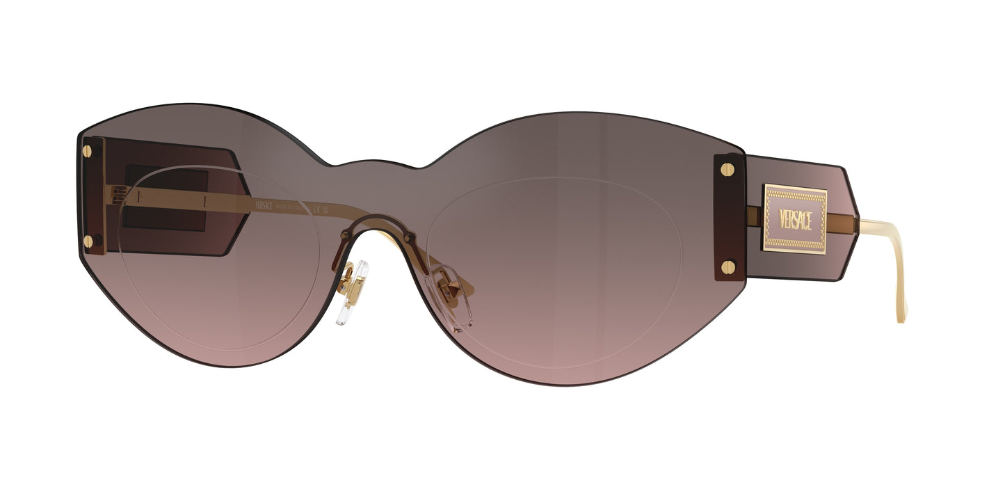 Versace VE2276 Irregular Sunglasses 100258-Silver 0-140-144 - Color Map Silver