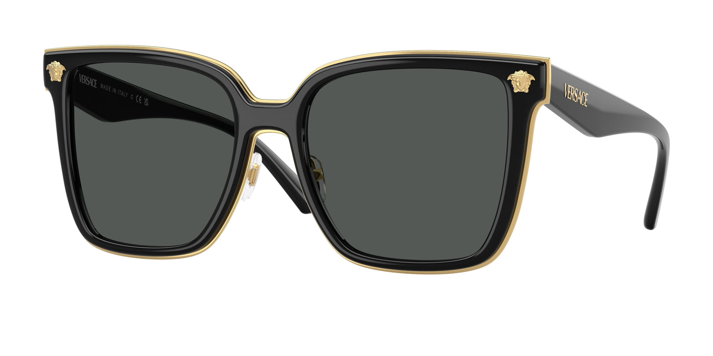 Versace VE2278D Butterfly Sunglasses GB1/87-Black 58-150-19 - Color Map Black