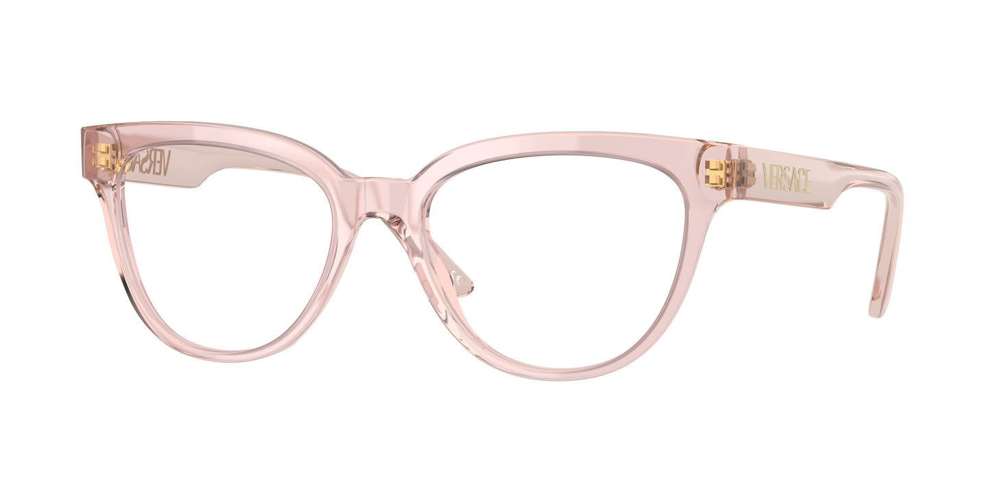 Versace VE3315 Cat Eye Eyeglasses 5339-Transparent Pink 54-145-18 - Color Map Pink