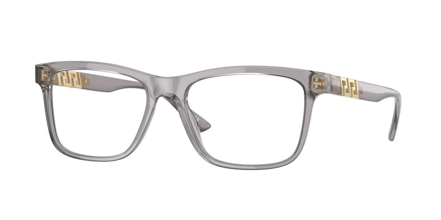 Versace VE3319F Phantos Eyeglasses 593-Transparent Grey 55-145-17 - Color Map Grey