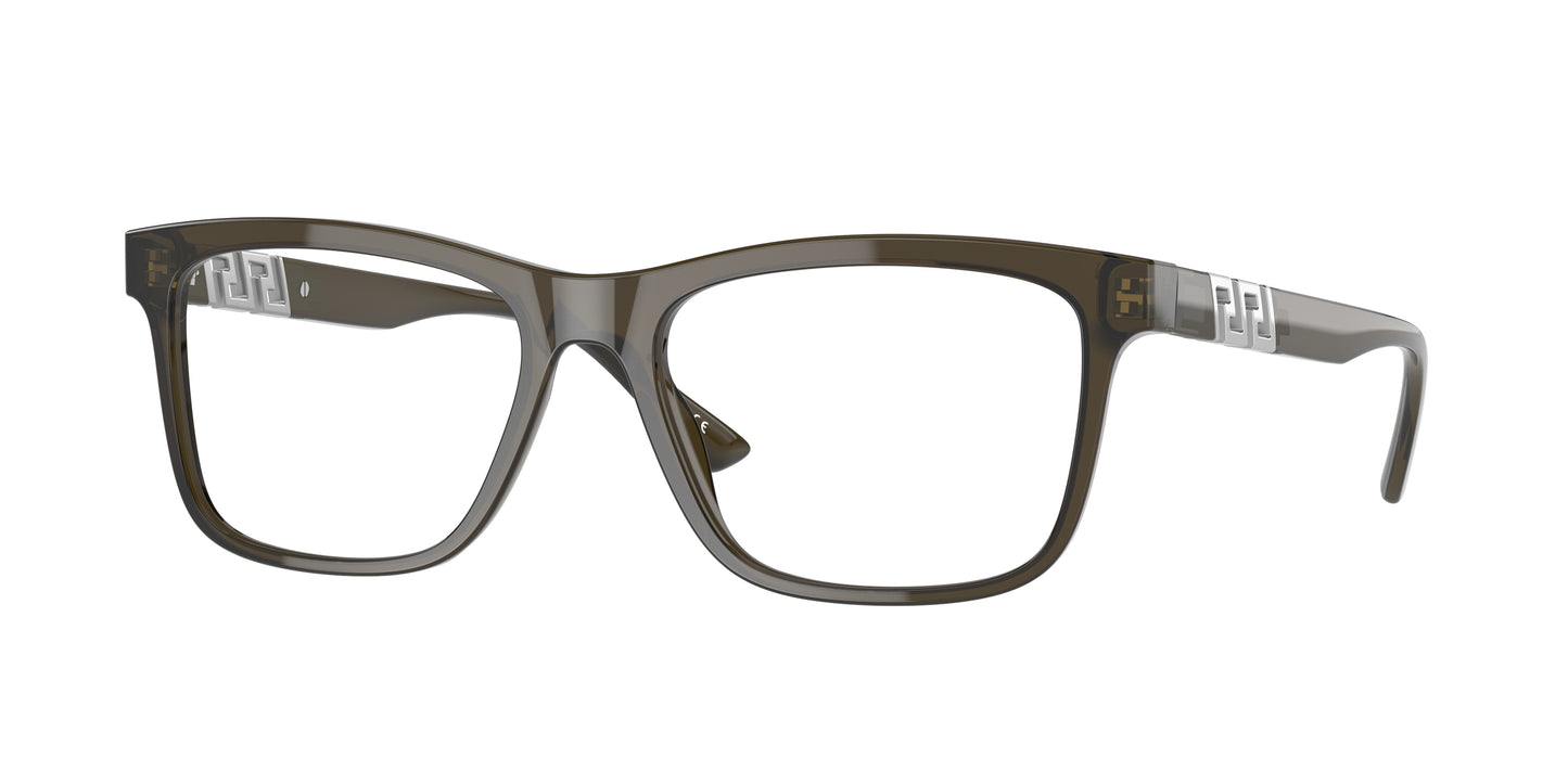 Versace VE3319 Phantos Eyeglasses 200-Transparent Green 55-145-17 - Color Map Green