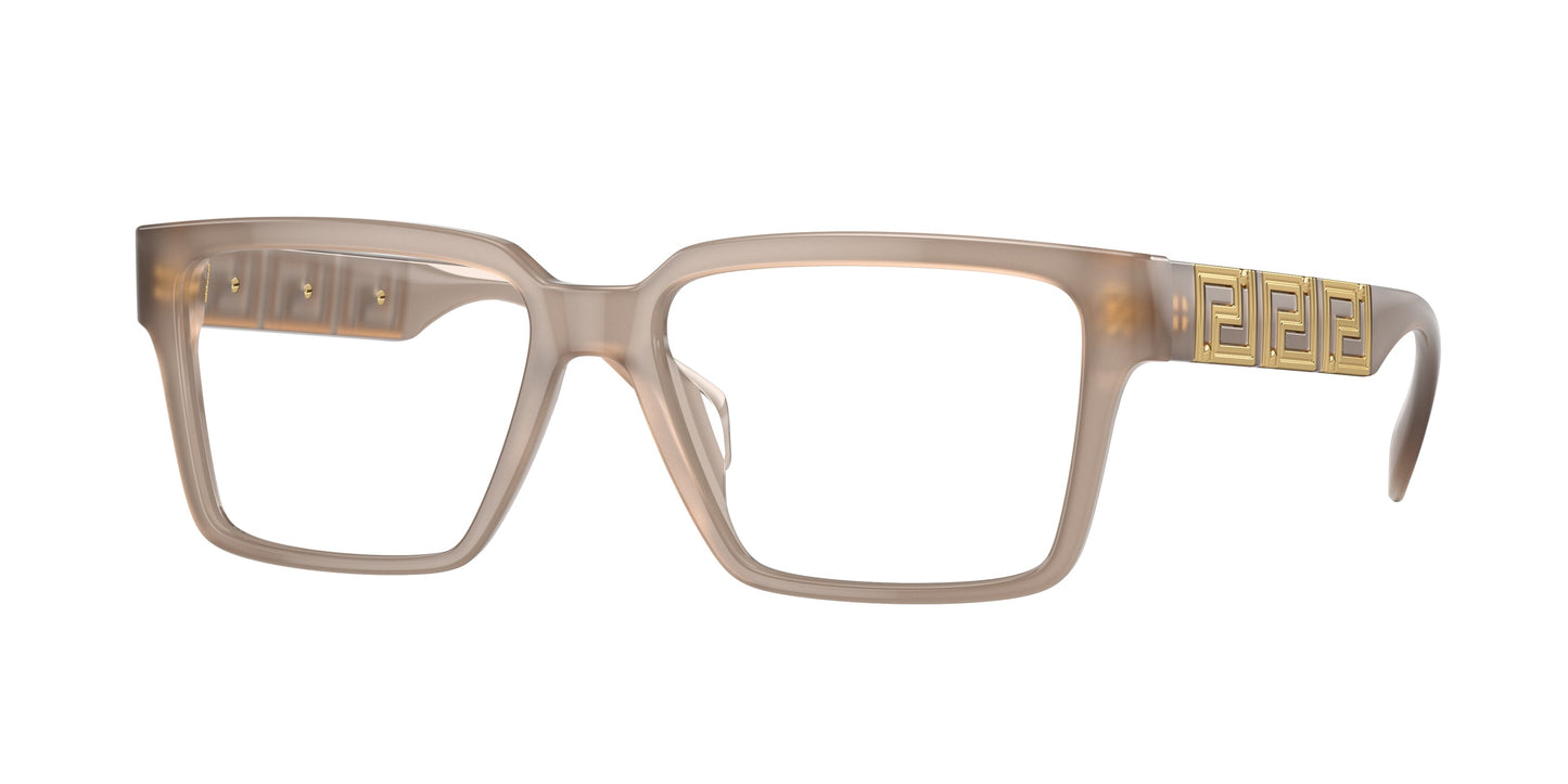 Versace VE3339U Rectangle Eyeglasses 5407-Opal Brown 55-140-16 - Color Map Brown
