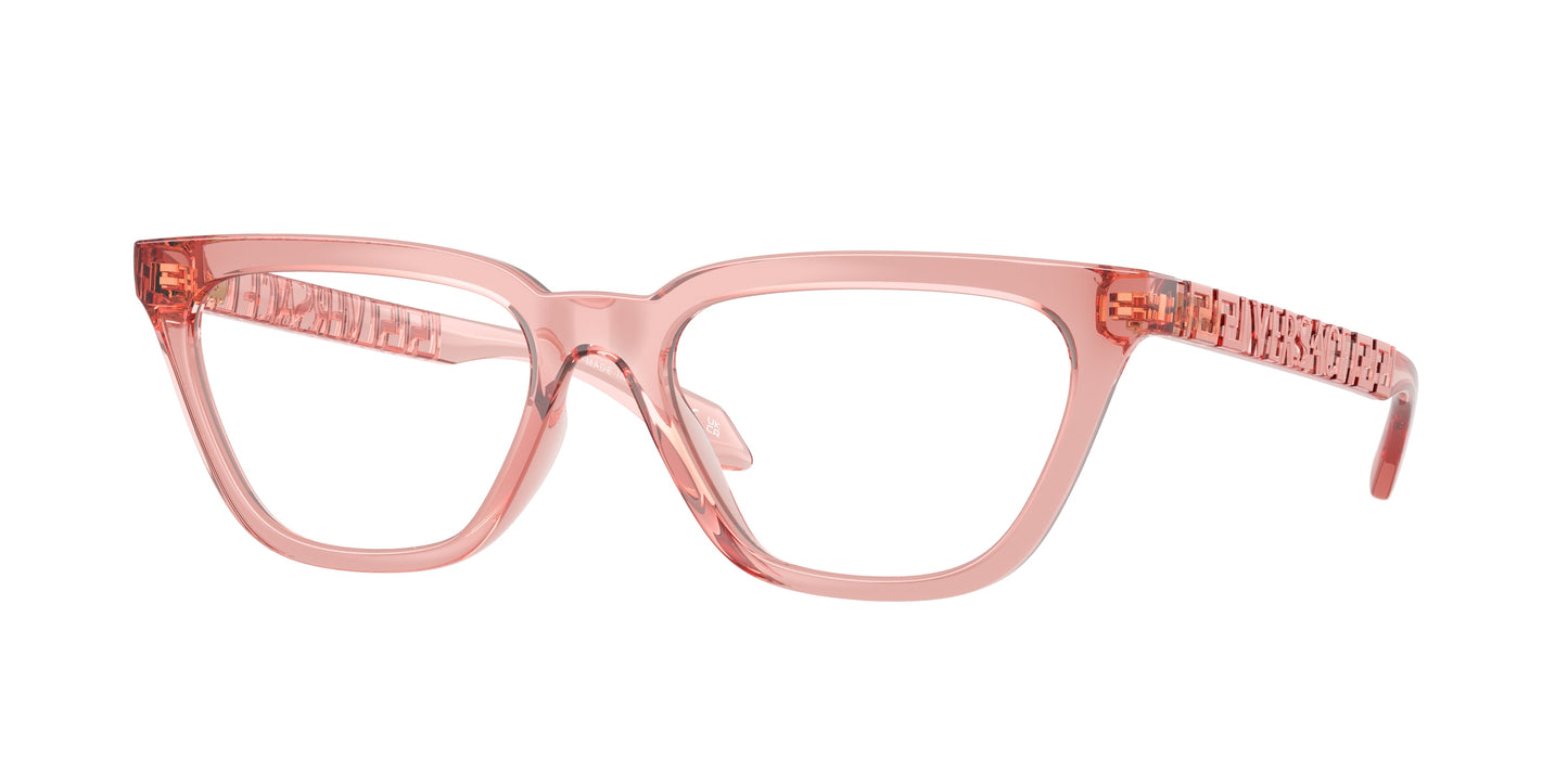 Versace VE3352U Cat Eye Eyeglasses 5322-Peach 53-140-17 - Color Map Pink