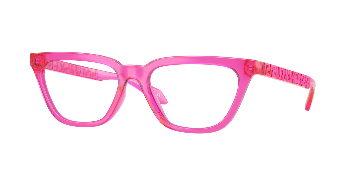 Versace VE3352U Cat Eye Eyeglasses 5334-Fuchsia 53-140-17 - Color Map Pink