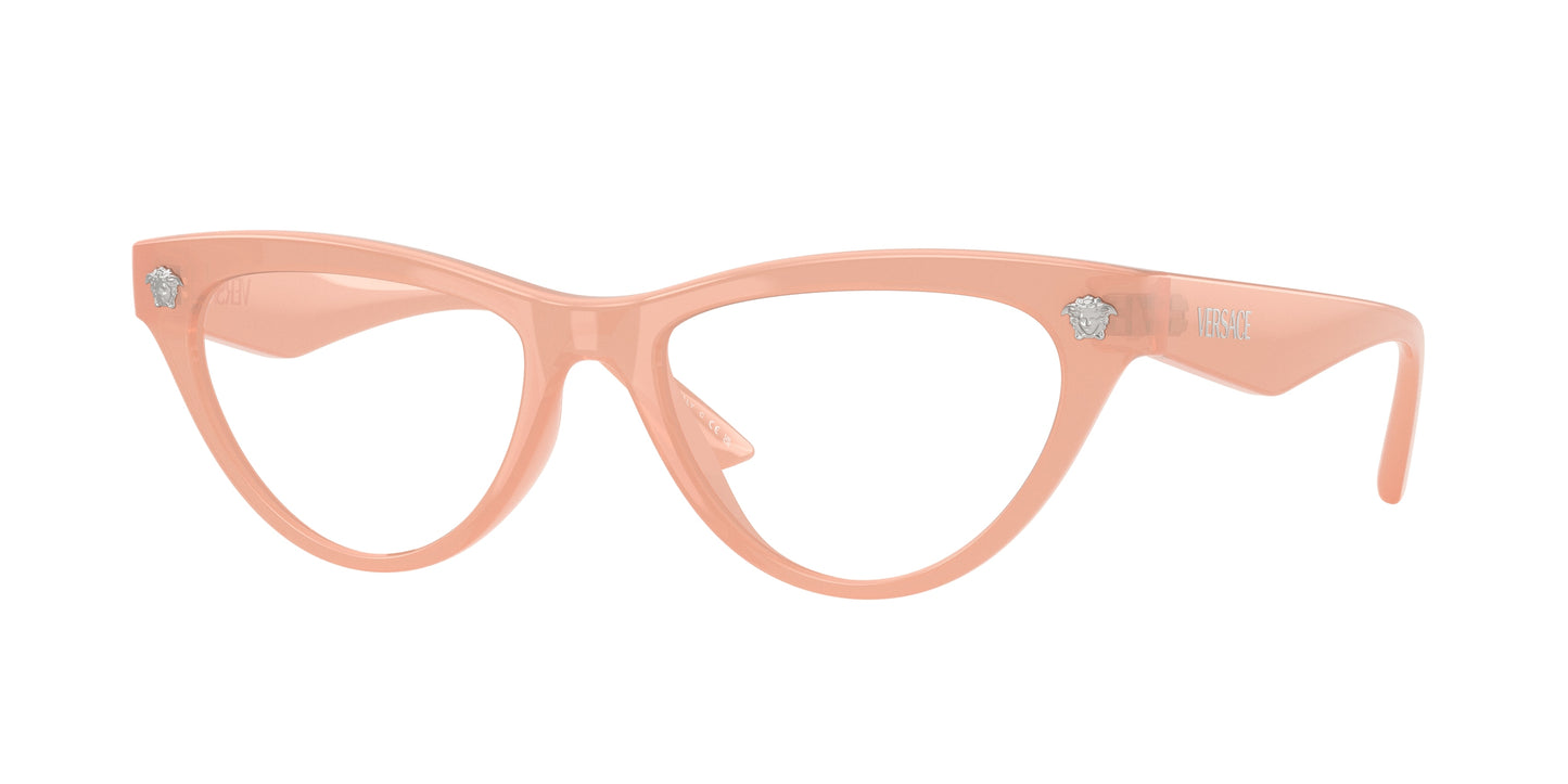Versace VE3364U Cat Eye Eyeglasses 5497-Pink Opalescent 52-145-17 - Color Map Pink