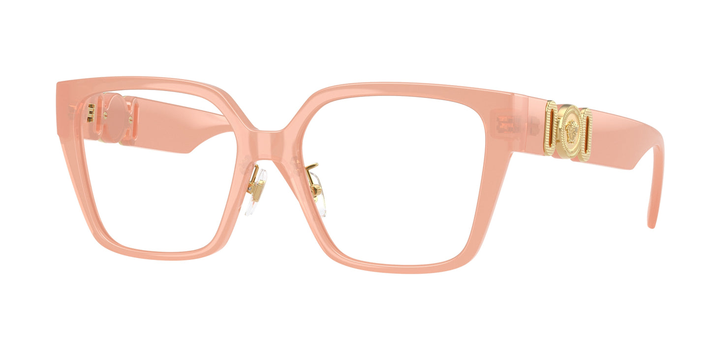 Versace VE3371D Square Eyeglasses 5497-Opal Pink 54-145-17 - Color Map Pink