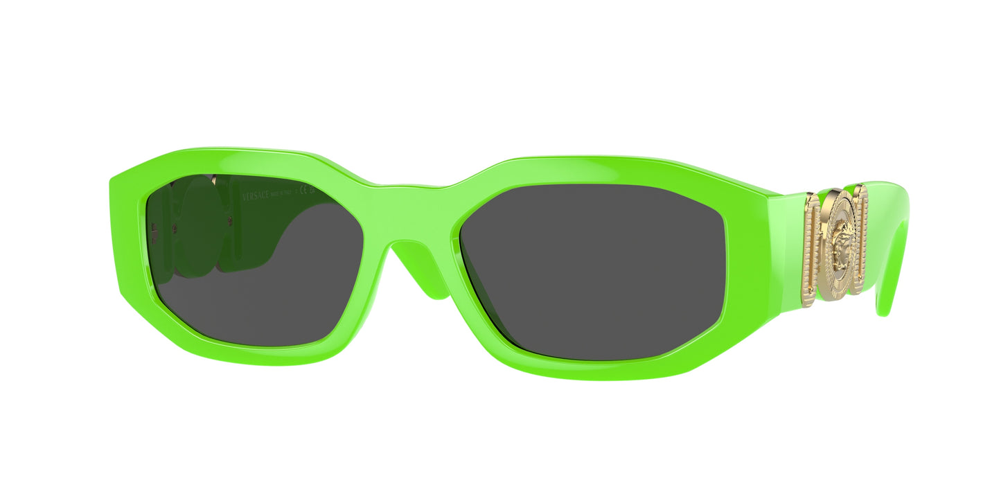 Versace VE4361 Irregular Sunglasses 531987-Green Fluo 53-140-18 - Color Map Green