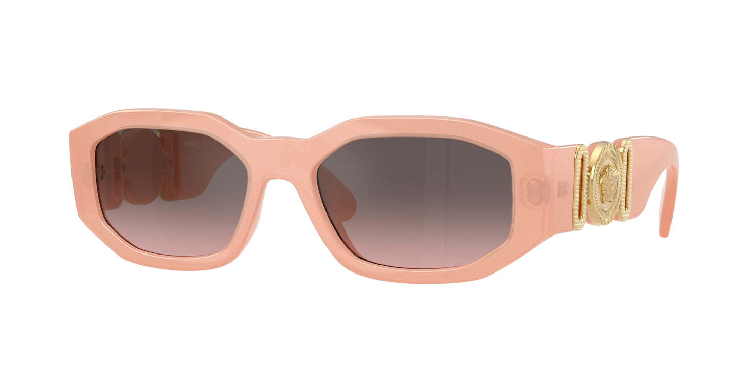 Versace VE4361 Irregular Sunglasses 539258-Nude Opal 53-140-18 - Color Map Pink